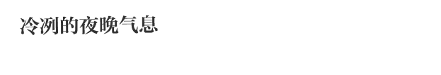 冷冽的夜晚气息